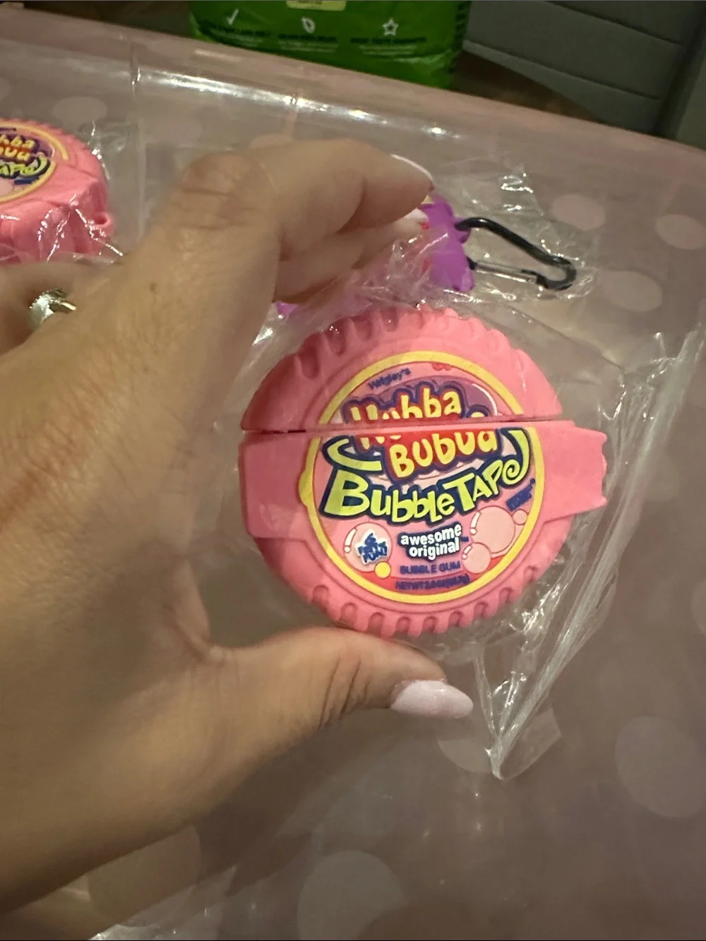 Kids Bubble Tape & Pocky Toy Set - Pink and Purple